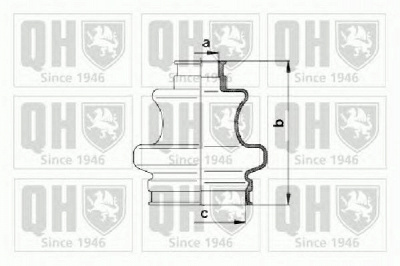 QUINTON HAZELL qjb907 -  Комплект пыльника, приводной вал